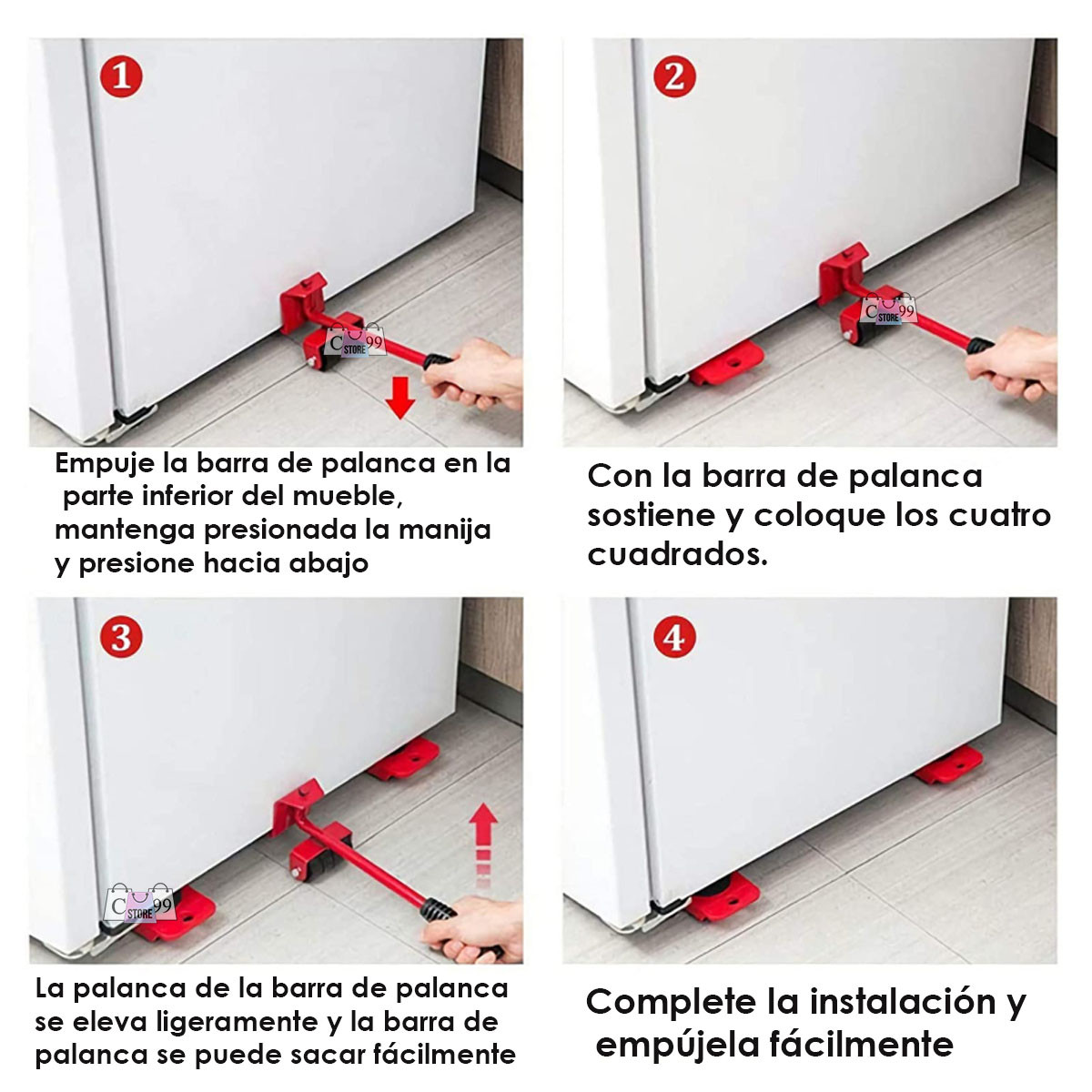 Miniatura 4 de Elevador Móvil Para Mover Objetos Pesado